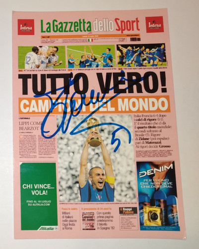 Autografo fabio cannavaro - autografo,