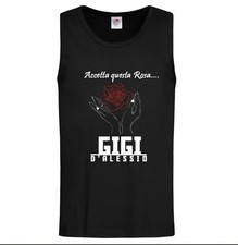 CANOTTE GIGI D'ALESSIO 2025 TOUR CONCERTO STADIO ACCETTA QUESTA ROSA COTONE 100%