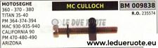 235574 TENDICATENA TIRACATENA MOTOSEGA McCULLOCH MAC 930 935 940 CALIFORNIA 90