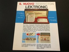 PUBBLICITARIO VINTAGE ANNI 60-RASOIO REMINGTON LEKTRONIC