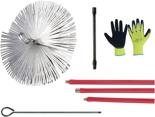 Kit spazzacamino pulizia - spazzacamino,