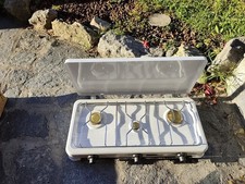 FORNELLO CUCINA 3 FUOCHI DA CAMPEGGIO A GAS GPL COPERCHIO ITIESSE