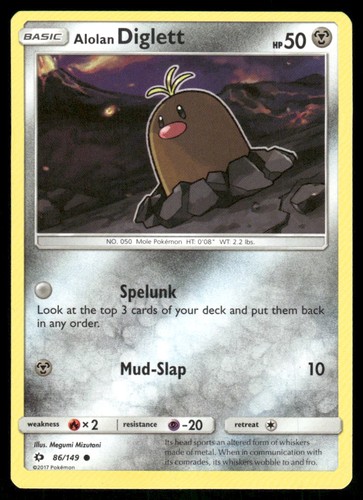 Alolan diglett 149 set - 86/149,