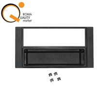 Mascherina Autoradio Fit FORD C-MAX 07-11 adattatore misura ISO 2ISO Nero