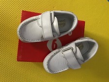 scarpe bimbo N.22 mocassino in pelle bianco