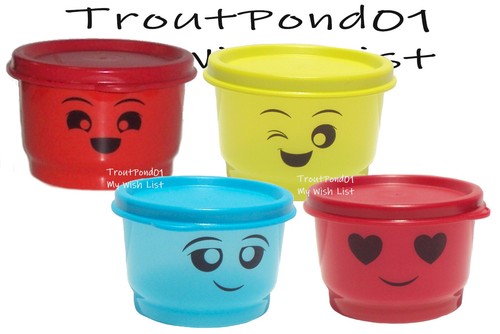 Tupperware snack cups - set, 4