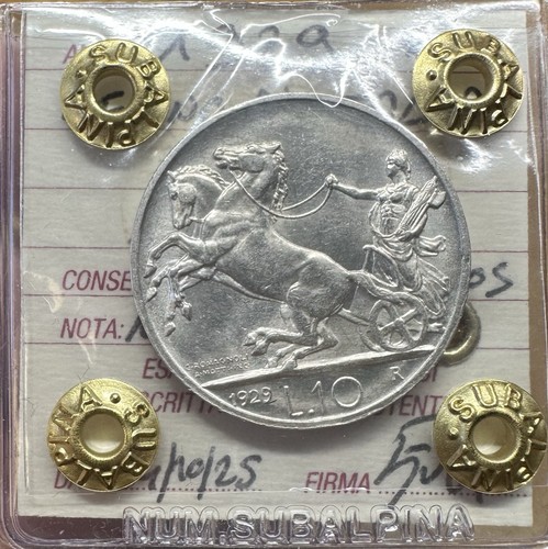 Moneta regno italia biga 10 - moneta, d'
