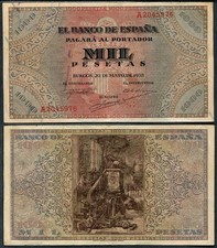 España 1000 pesetas 1938 - ,