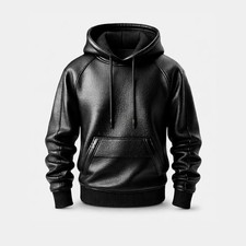 Pullover uomo nero pelle