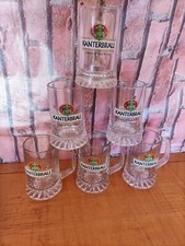 Lotto 6 Boccali Bicchieri Birra Kanterbrau Capacità 250ml Oktoberfest Serie Full
