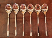 CALDERONI 6 cucchiai inossido 18/10, tavolo 8", Made in Italy