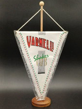 VARNELLI STENDARDO PUBBLICITARIO VINTAGE CON SUPPORTO LEGNO