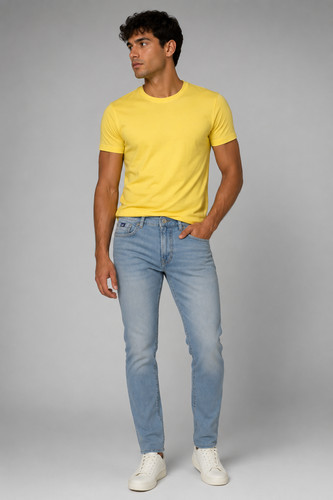 Jeans uomo zip bottone - jeans,