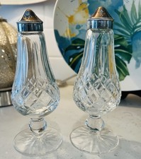 Set shaker sale pepe vintage Waterford Crystal Lismore piedi alti 6,25" IRLANDA