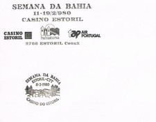 Portogallo timbro speciale Estoril - gioco casinò, Semena de Bahia