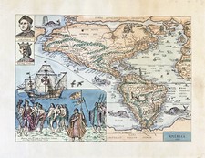 Mappa America 1586 | Stampa su