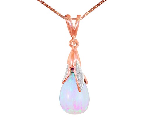 9ct oro rosa - rosa, bianco
