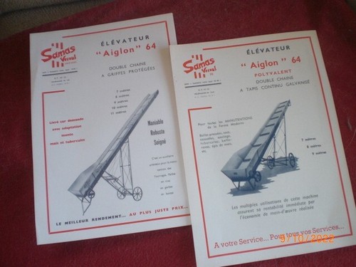 Lot anciens prospectus - lot,