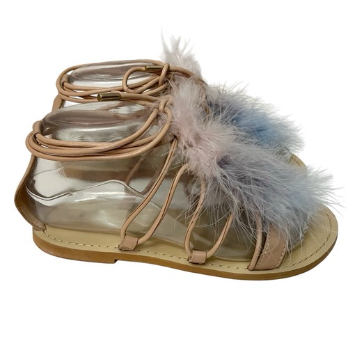 Sandali gladiatore piuma - , zara