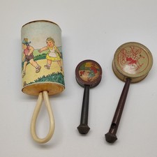 Lotto di 3 giocattoli sonagli