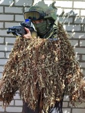 Sniper smock abito mimetico poncho giacca softair esercito russo tela