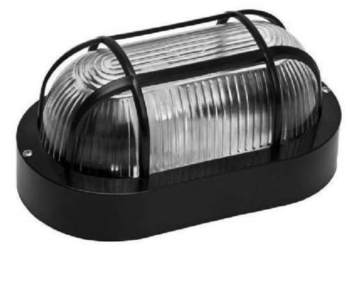 Plafoniera ovale nera con - ovale,