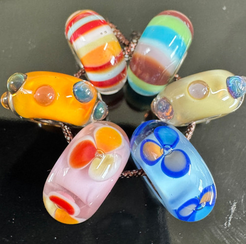 Trollbeads happy - (set, 6)