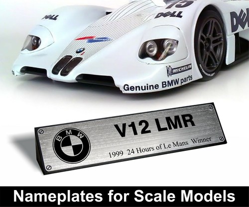 Nameplate for bmw v12 - bmw, lmr