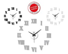 Orologio da Parete Adesivo Eva Wall Stick Numeri Romani 50 x 50 cm 3 Colori