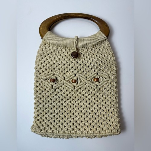 Borsa mano vintage legno - vintage,
