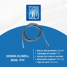 SONDA ELIWELL PER TEMPERATURA PTC CON 2 FILI -50°C+120°C DA TERMOSTATO DIGITALE