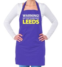 May Talk About Leeds - Grembiule unisex adulto - United Gifts Whites Elland Road Fan