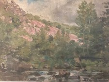 Pittura Olio su Tela Paesaggio