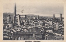 CARTOLINA *11 BOLOGNA EMILIA ROMAGNA PANORAMA STORIA MEMORIA VIAGGIATA 1932