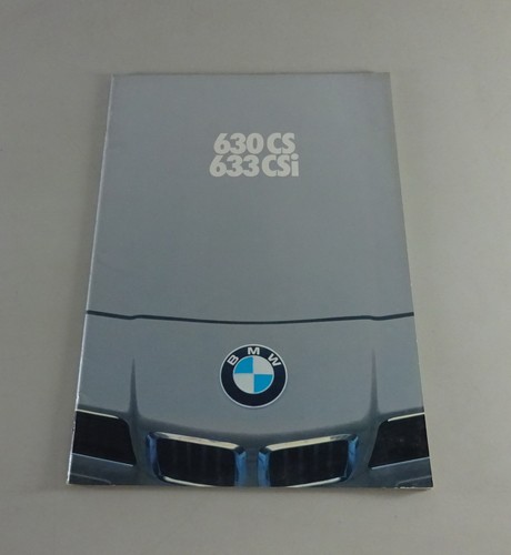 Brochure depliant bmw e24 - bmw,