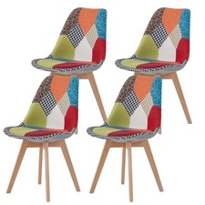 Set 4 Sedie Patchwork Tulip e
