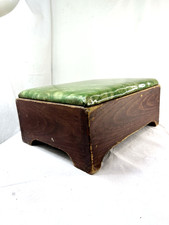 Poggiapiedi vintage verde