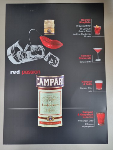 Cartello lamiera campari - cartello,