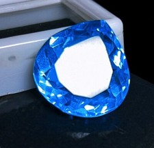 Blue topaz pear - topaz, cut