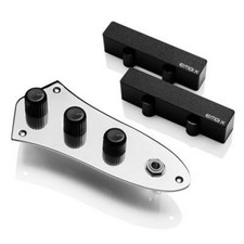 EMG JX System Jazz Active Pickup per Basso con Piastra di Controllo, Nero