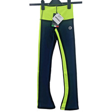 Thuono Leggings da Pattinaggio con Figura su Ghiaccio per Ragazze, Vita Alta, Taglia 7-8 Anni, Nero/Radi