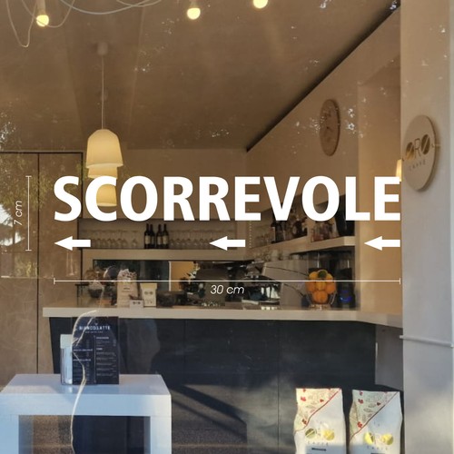 Adesivo porta scorrevole - adesivo,