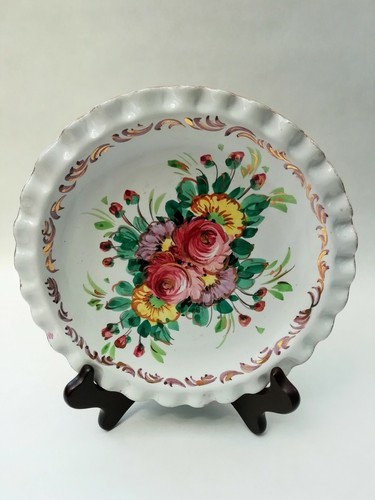 Piatto decorativo floreale