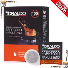 300 Cialde Caffè Toraldo Filtrocarta ESE 44 mm Miscela  Cremosa Cremoso gratis