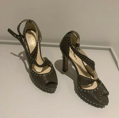 Scarpa sandalo con tacco prada - scarpa,