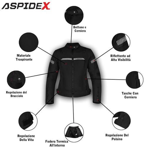Giacca moto donna aspidex - donna, r2f