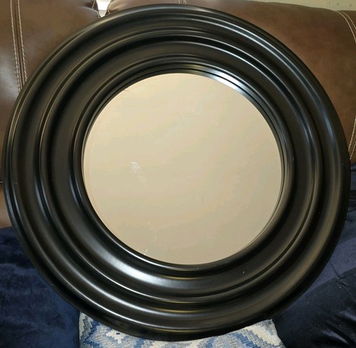 Specchio tondo nero - , con
