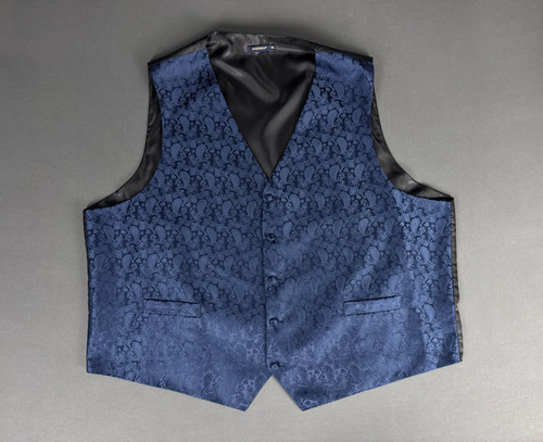 Gilet uomo hisdern paisley blu - gilet,
