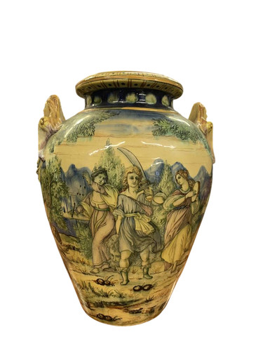 Grande vaso con - anse, ceramica