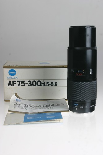 Minolta zoom 6 75 300 - minolta, 4,5-5,6/75-300